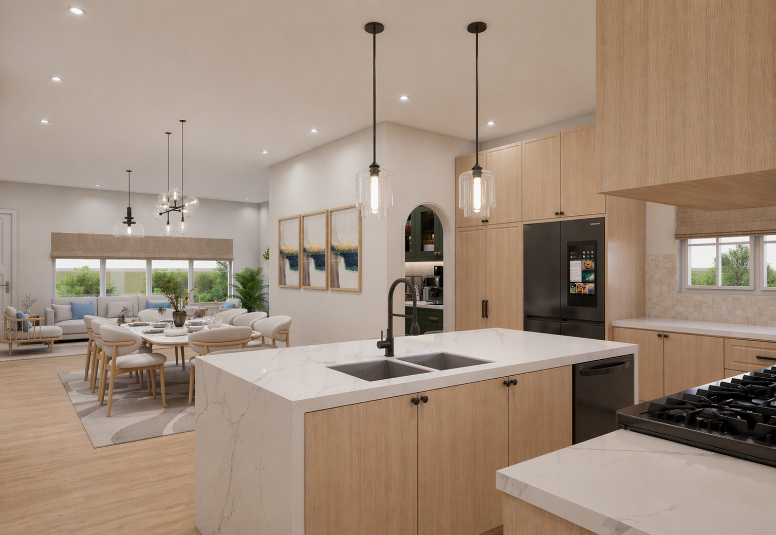 Kitchen island detail