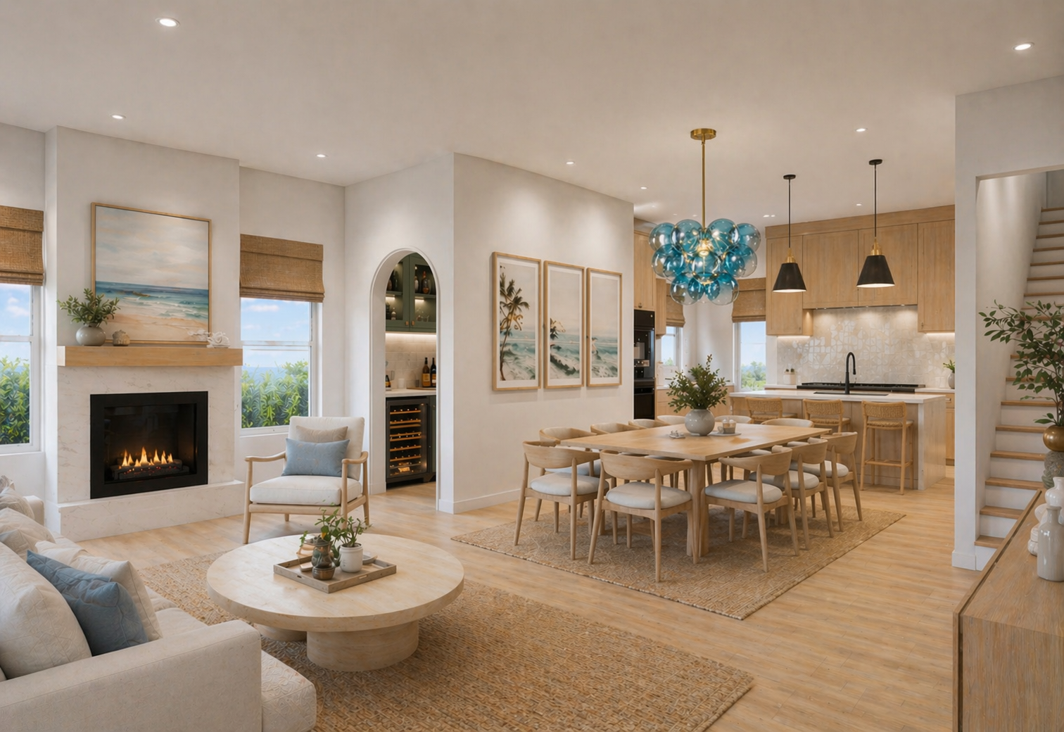 Living & dining great room